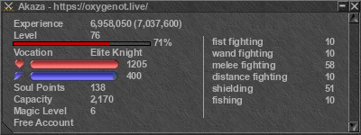 Signature for player Akaza