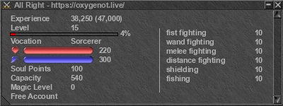 Signature for player All Right