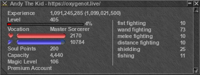 Signature for player Andy The Kid