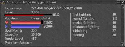 Signature for player Arcanum