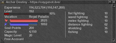 Signature for player Archer Destiny