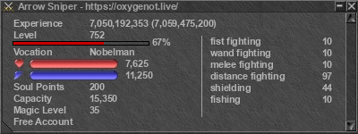 Signature for player Arrow Sniper