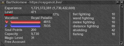 Signature for player Bartholomew