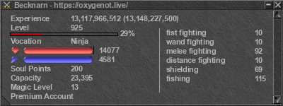 Signature for player Becknarn