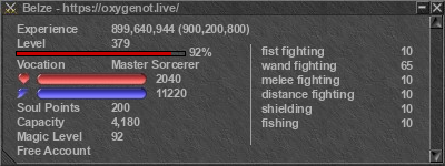 Signature for player Belze