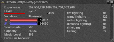 Signature for player Bitcoin