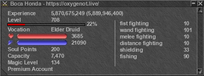 Signature for player Boca Honda