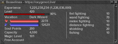 Signature for player Bosselinax