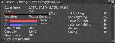 Signature for player Bruno Fernange