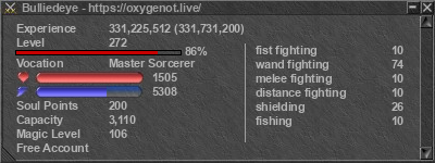 Signature for player Bulliedeye