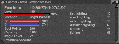 Signature for player Caamol