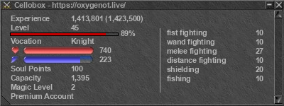 Signature for player Cellobox