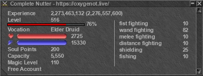 Signature for player Complete Nutter