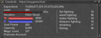 Signature for player Cramloth