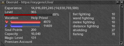 Signature for player Deeruid