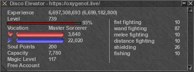 Signature for player Disco Elevator