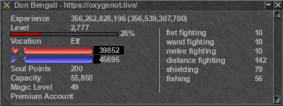 Signature for player Don Bengall