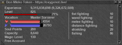 Signature for player Don Mleko Token