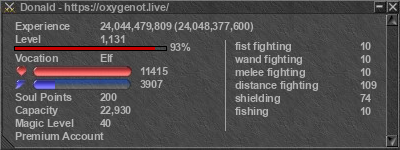 Signature for player Donald