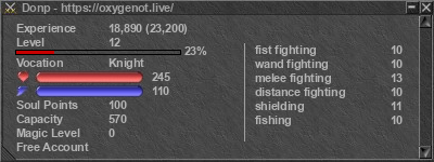 Signature for player Donp