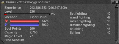 Signature for player Draniu