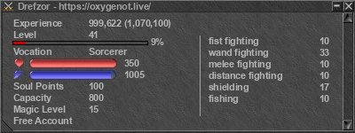 Signature for player Drefzor