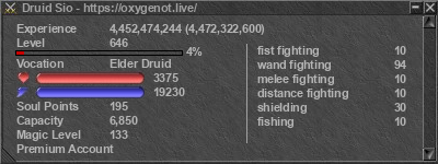 Signature for player Druid Sio