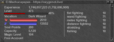 Signature for player El Machucapapas