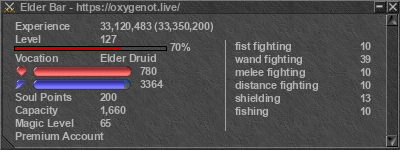 Signature for player Elder Bar