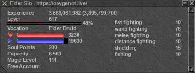 Signature for player Elder Sio