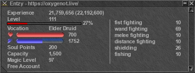 Signature for player Entzy