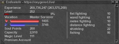 Signature for player Erefestellr