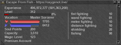 Signature for player Escape From Fish