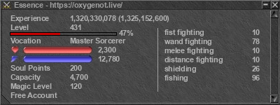 Signature for player Essence