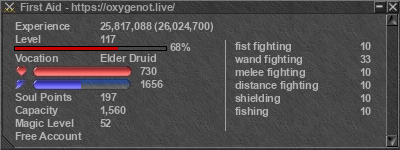 Signature for player First Aid