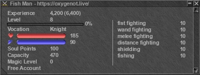 Signature for player Fish Man