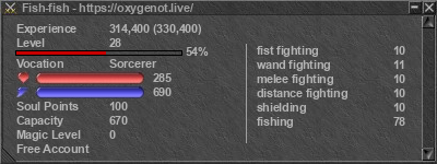 Signature for player Fish-fish