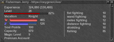 Signature for player Fisherman Jerry