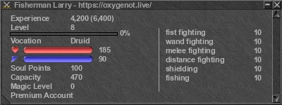 Signature for player Fisherman Larry