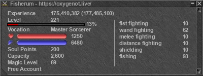 Signature for player Fisherum