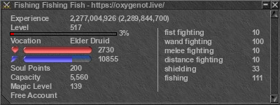Signature for player Fishing Fishing Fish