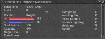 Signature for player Fishing Rod