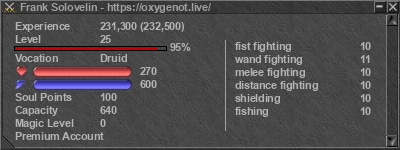 Signature for player Frank Solovelin