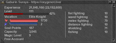 Signature for player Gaburin Suraya