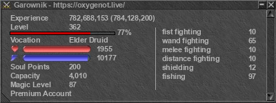 Signature for player Garownik