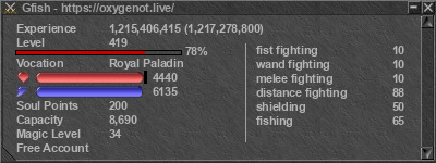 Signature for player Gfish