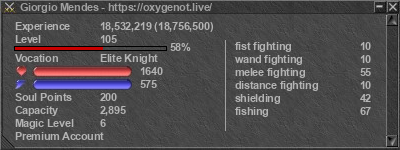 Signature for player Giorgio Mendes