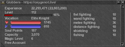 Signature for player Globbers