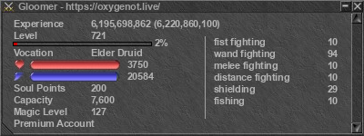 Signature for player Gloomer