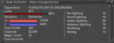 Signature for player Hank Schrader